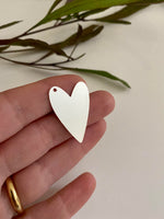 CORAZON MEDIANO PLATA 3cm