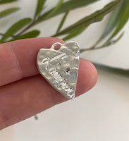 CORAZON LAMOUR PLATA 2.5CM