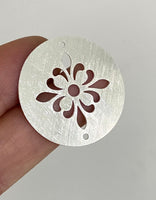 Mandala flor Bali 3cm Plata